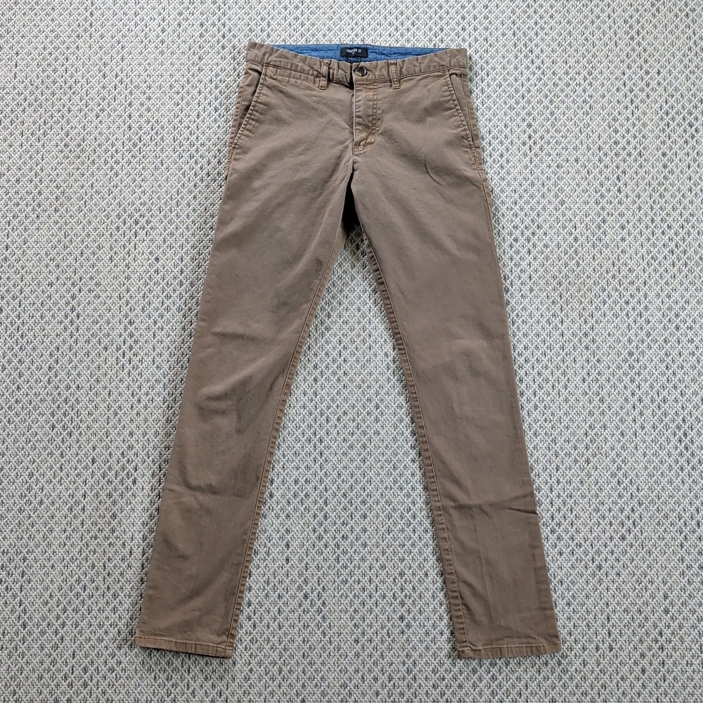 Forever 21 Pants Khaki Men 29 Lt Brown Slim Straight Stretch Pocket Casual Chino